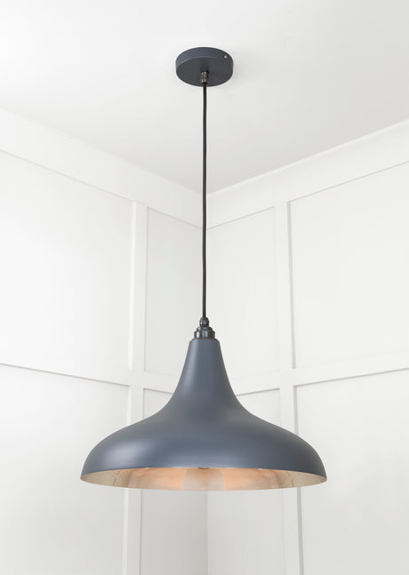 From The Anvil - Smooth Nickel Frankley Pendant in Slate | Sku. 49721SSL | Trade Door Handles.