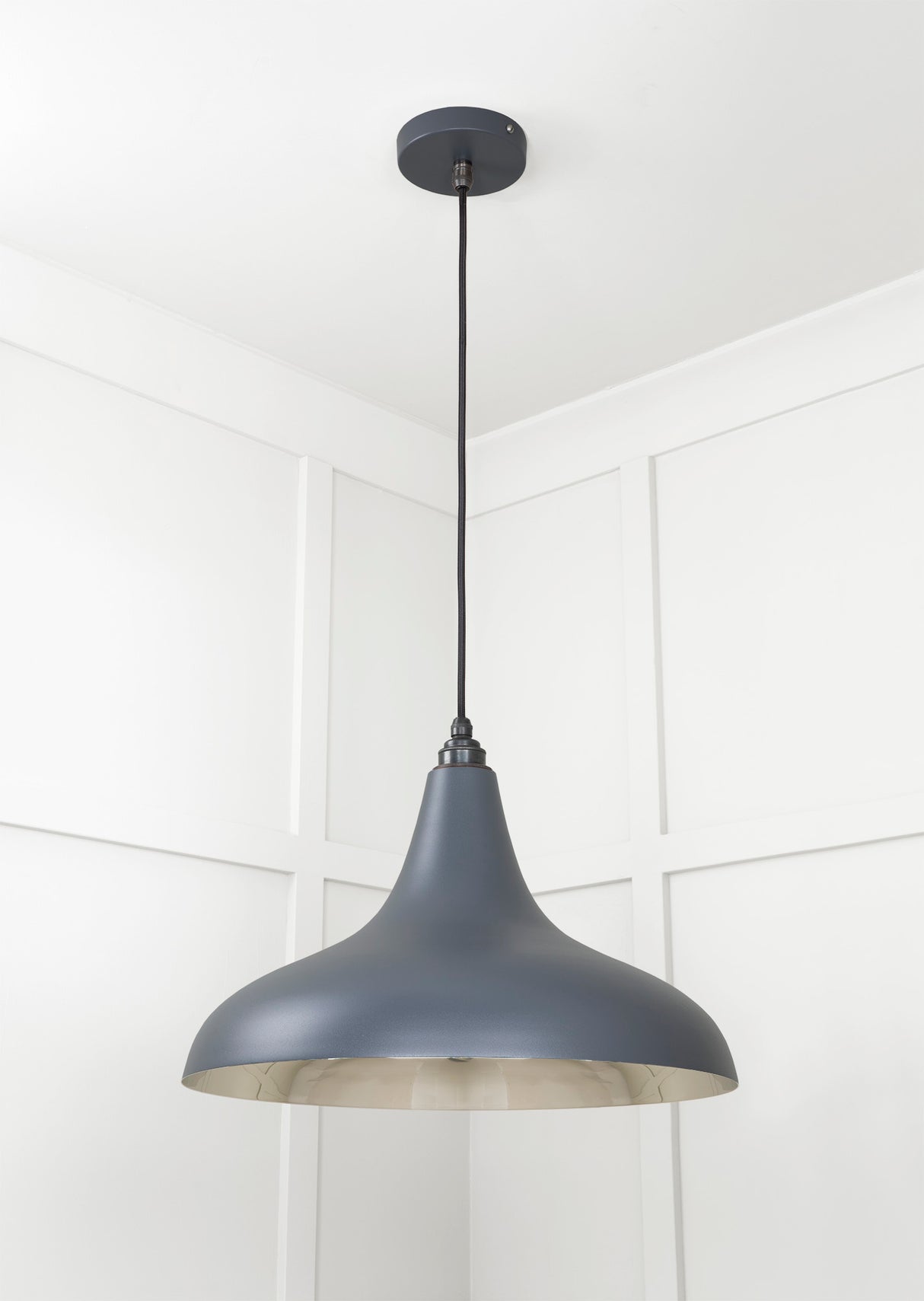 From The Anvil - Smooth Nickel Frankley Pendant in Slate | Sku. 49721SSL | Trade Door Handles.