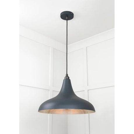 From The Anvil - Smooth Nickel Frankley Pendant in Soot | Sku. 49721SSO | Trade Door Handles.