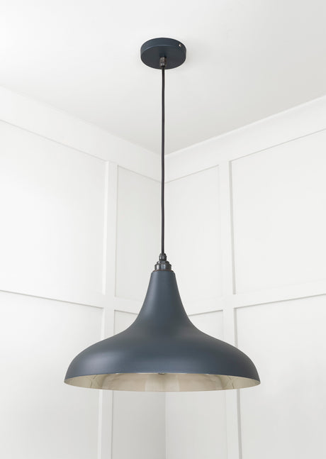 From The Anvil - Smooth Nickel Frankley Pendant in Soot | Sku. 49721SSO | Trade Door Handles.