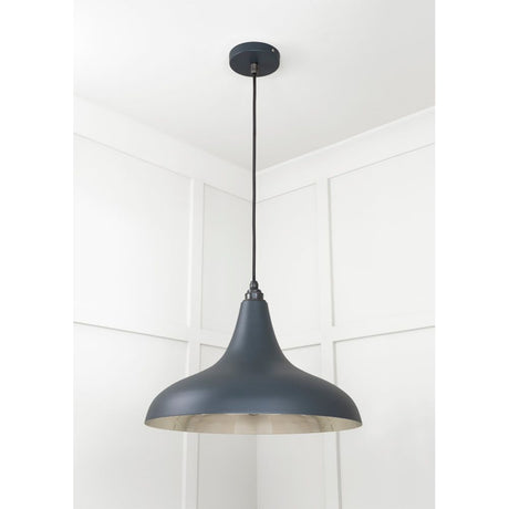 From The Anvil - Smooth Nickel Frankley Pendant in Soot | Sku. 49721SSO | Trade Door Handles.