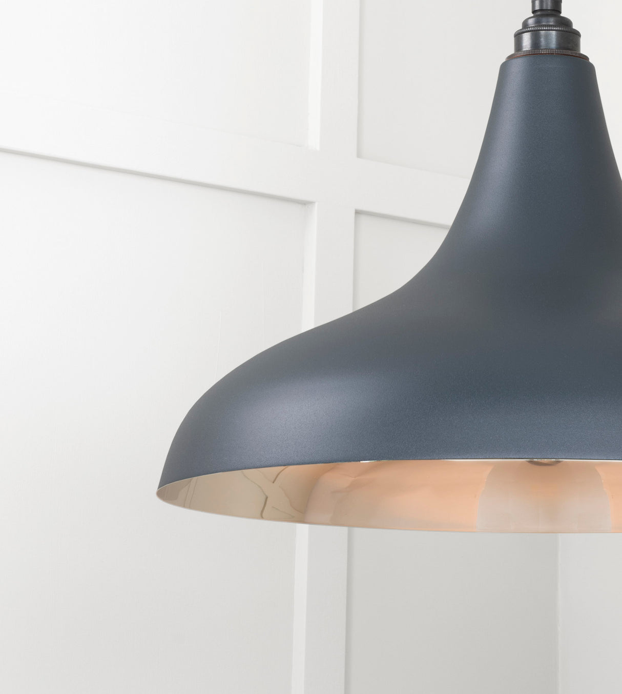 From The Anvil - Smooth Nickel Frankley Pendant in Soot | Sku. 49721SSO | Trade Door Handles.
