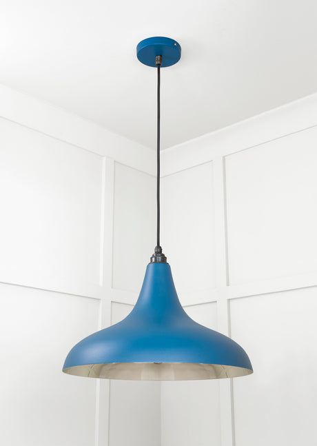 From The Anvil - Smooth Nickel Frankley Pendant in Upstream | Sku. 49721SU | Trade Door Handles.