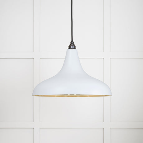 From The Anvil - Smooth Brass Frankley Pendant in Birch | Sku. 49722SBI | Trade Door Handles.