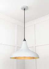 From The Anvil - Smooth Brass Frankley Pendant in Birch | Sku. 49722SBI | Trade Door Handles.