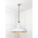 From The Anvil - Smooth Brass Frankley Pendant in Birch | Sku. 49722SBI | Trade Door Handles.