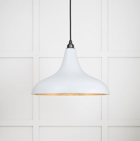 From The Anvil - Smooth Brass Frankley Pendant in Birch | Sku. 49722SBI | Trade Door Handles.