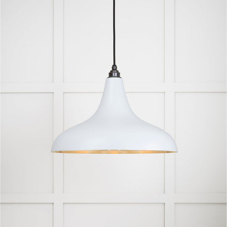 From The Anvil - Smooth Brass Frankley Pendant in Birch | Sku. 49722SBI | Trade Door Handles.