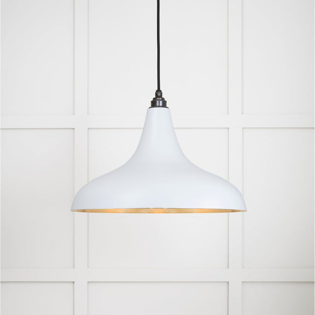 From The Anvil - Smooth Brass Frankley Pendant in Birch | Sku. 49722SBI | Trade Door Handles.