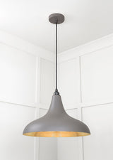 From The Anvil - Smooth Brass Frankley Pendant in Bluff | Sku. 49722SBL | Trade Door Handles.