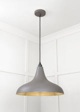 From The Anvil - Smooth Brass Frankley Pendant in Bluff | Sku. 49722SBL | Trade Door Handles.