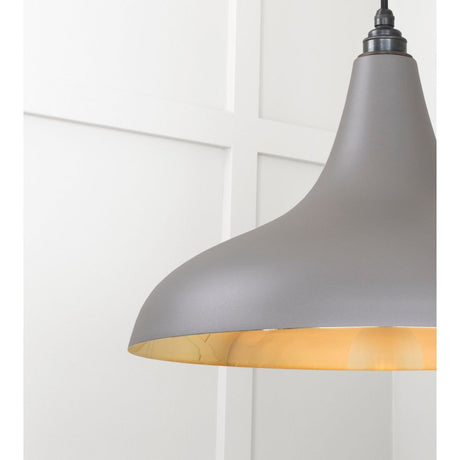 From The Anvil - Smooth Brass Frankley Pendant in Bluff | Sku. 49722SBL | Trade Door Handles.