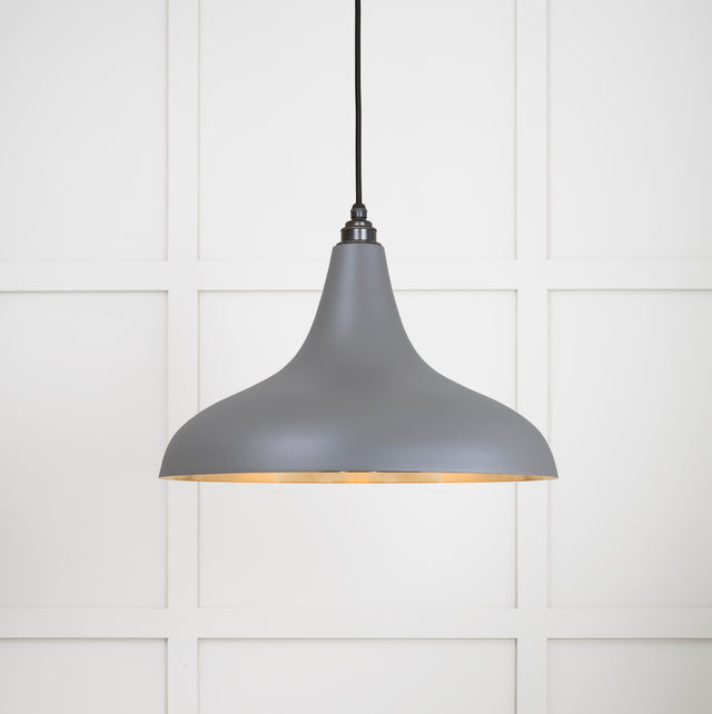 From The Anvil - Smooth Brass Frankley Pendant in Bluff | Sku. 49722SBL | Trade Door Handles.