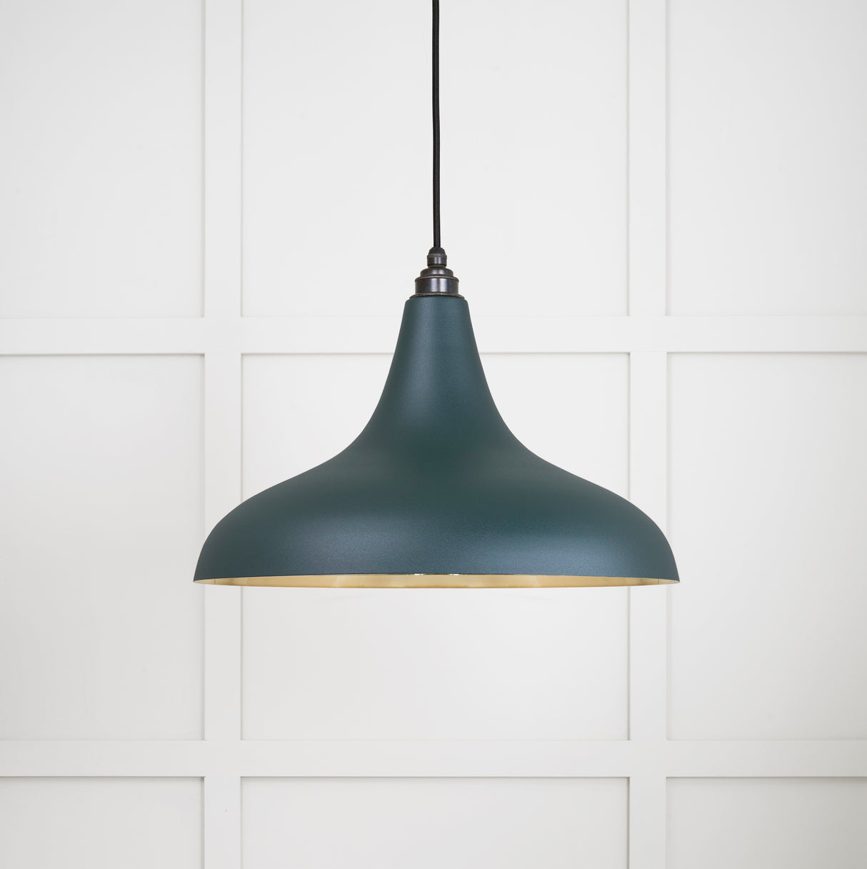 From The Anvil - Smooth Brass Frankley Pendant in Dingle | Sku. 49722SDI | Trade Door Handles.