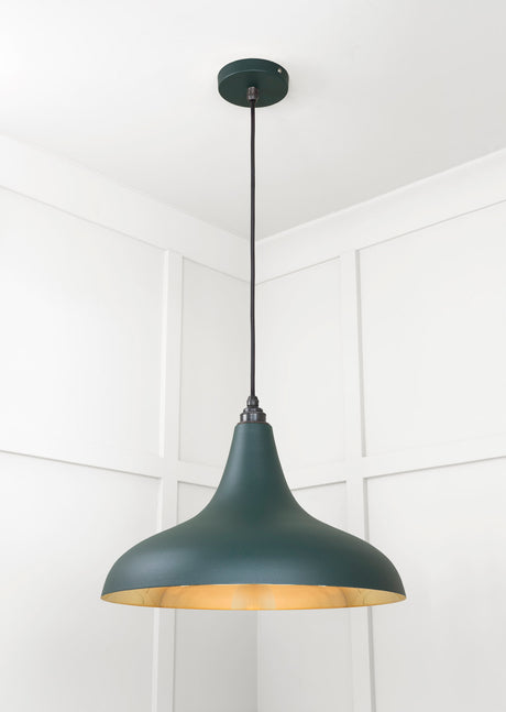 From The Anvil - Smooth Brass Frankley Pendant in Dingle | Sku. 49722SDI | Trade Door Handles.