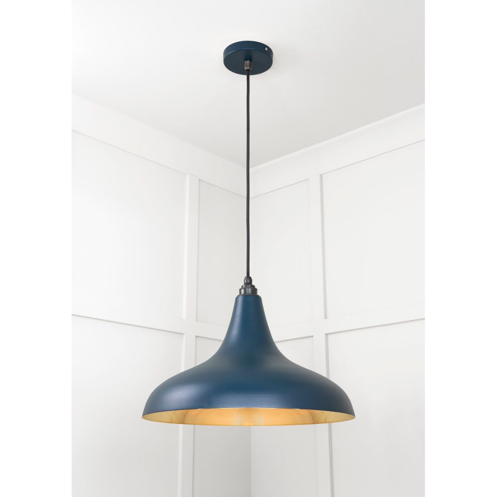 From The Anvil - Smooth Brass Frankley Pendant in Dusk | Sku. 49722SDU | Trade Door Handles.