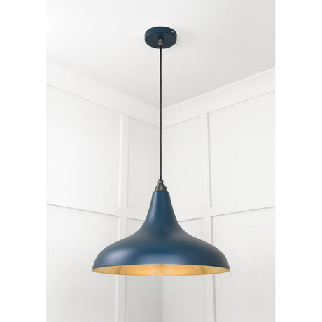 From The Anvil - Smooth Brass Frankley Pendant in Dusk | Sku. 49722SDU | Trade Door Handles.