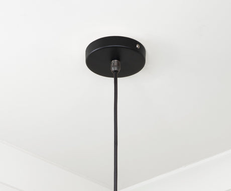 From The Anvil - Smooth Brass Frankley Pendant in Elan Black | Sku. 49722SEB | Trade Door Handles.