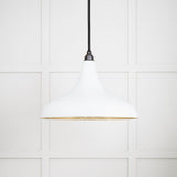 From The Anvil - Smooth Brass Frankley Pendant in Flock | Sku. 49722SF | Trade Door Handles.