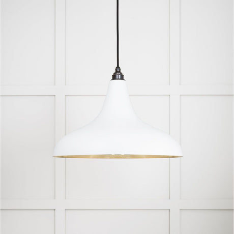 From The Anvil - Smooth Brass Frankley Pendant in Flock | Sku. 49722SF | Trade Door Handles.