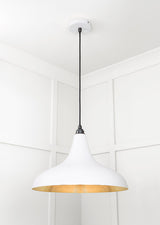 From The Anvil - Smooth Brass Frankley Pendant in Flock | Sku. 49722SF | Trade Door Handles.