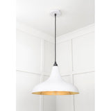 From The Anvil - Smooth Brass Frankley Pendant in Flock | Sku. 49722SF | Trade Door Handles.