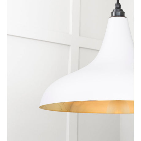 From The Anvil - Smooth Brass Frankley Pendant in Flock | Sku. 49722SF | Trade Door Handles.