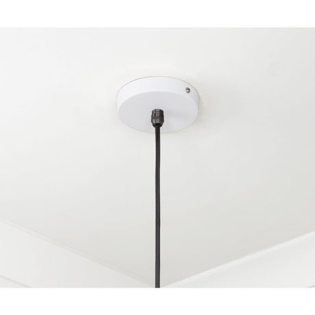 From The Anvil - Smooth Brass Frankley Pendant in Flock | Sku. 49722SF | Trade Door Handles.