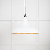 From The Anvil - Smooth Brass Frankley Pendant in Flock | Sku. 49722SF | Trade Door Handles.