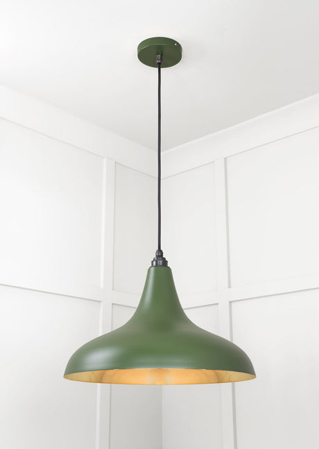 From The Anvil - Smooth Brass Frankley Pendant in Heath | Sku. 49722SH | Trade Door Handles.