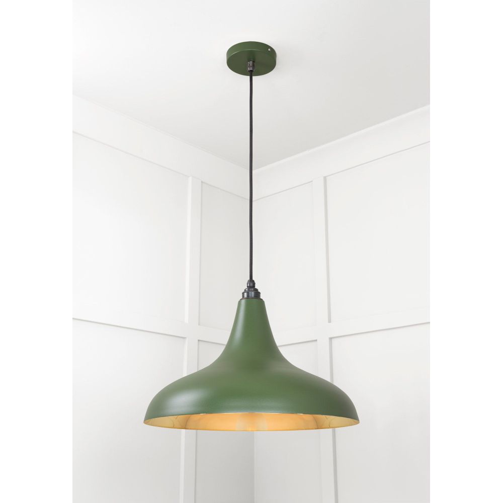 From The Anvil - Smooth Brass Frankley Pendant in Heath | Sku. 49722SH | Trade Door Handles.