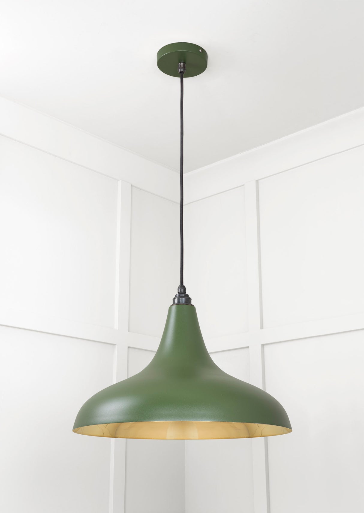 From The Anvil - Smooth Brass Frankley Pendant in Heath | Sku. 49722SH | Trade Door Handles.