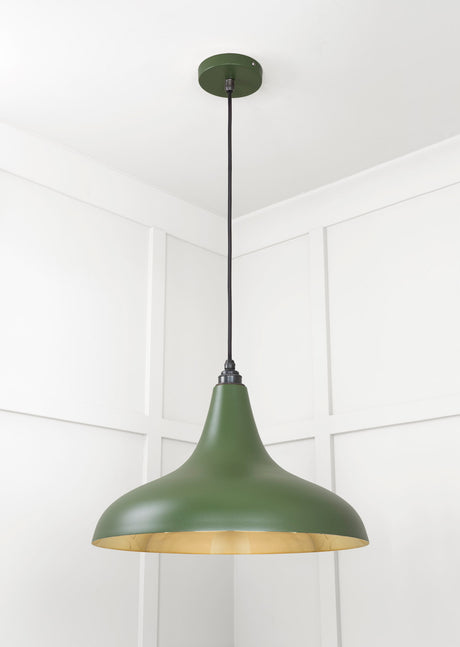 From The Anvil - Smooth Brass Frankley Pendant in Heath | Sku. 49722SH | Trade Door Handles.