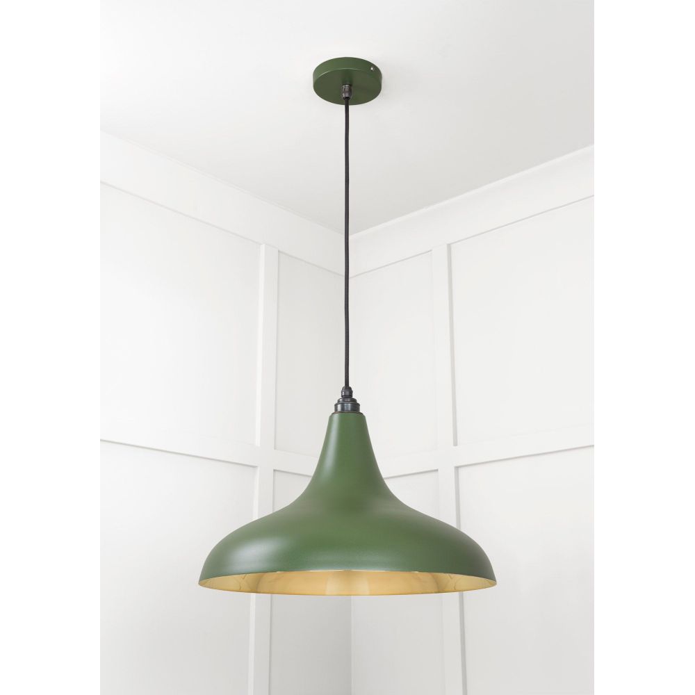 From The Anvil - Smooth Brass Frankley Pendant in Heath | Sku. 49722SH | Trade Door Handles.