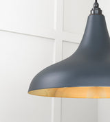 From The Anvil - Smooth Brass Frankley Pendant in Soot | Sku. 49722SSO | Trade Door Handles.