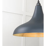 From The Anvil - Smooth Brass Frankley Pendant in Soot | Sku. 49722SSO | Trade Door Handles.