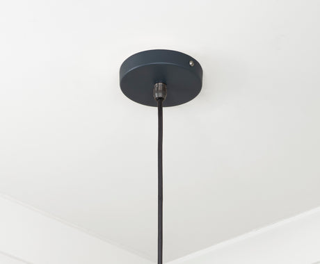 From The Anvil - Smooth Brass Frankley Pendant in Soot | Sku. 49722SSO | Trade Door Handles.