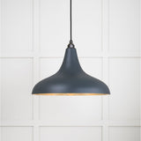 From The Anvil - Smooth Brass Frankley Pendant in Soot | Sku. 49722SSO | Trade Door Handles.