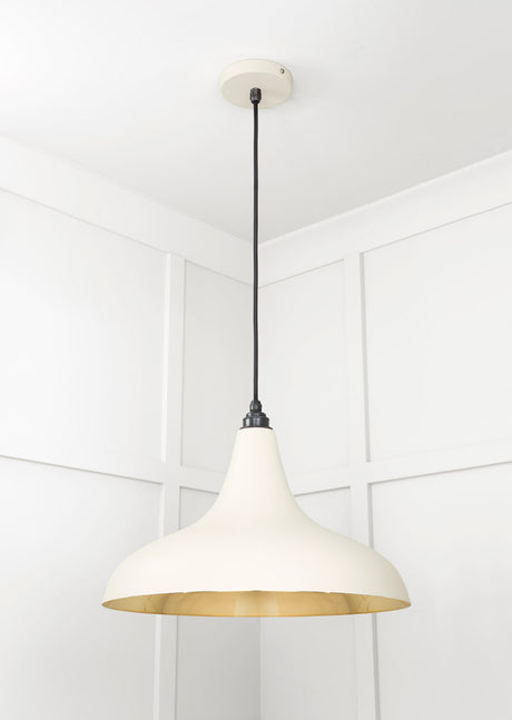 From The Anvil - Smooth Brass Frankley Pendant in Teasel | Sku. 49722STE | Trade Door Handles.