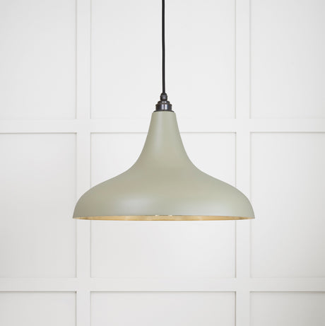 From The Anvil - Smooth Brass Frankley Pendant in Tump | Sku. 49722STU | Trade Door Handles.