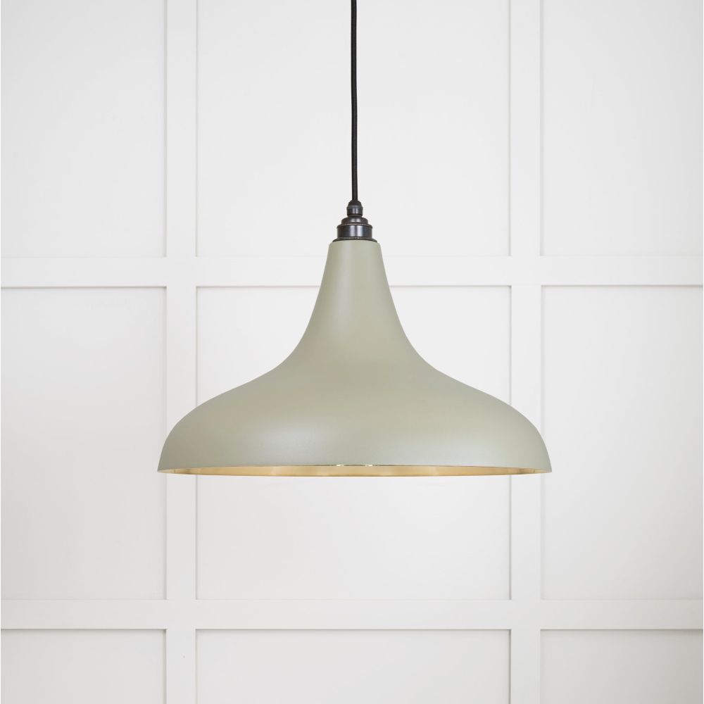 From The Anvil - Smooth Brass Frankley Pendant in Tump | Sku. 49722STU | Trade Door Handles.