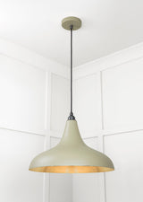 From The Anvil - Smooth Brass Frankley Pendant in Tump | Sku. 49722STU | Trade Door Handles.