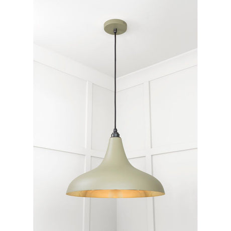 From The Anvil - Smooth Brass Frankley Pendant in Tump | Sku. 49722STU | Trade Door Handles.