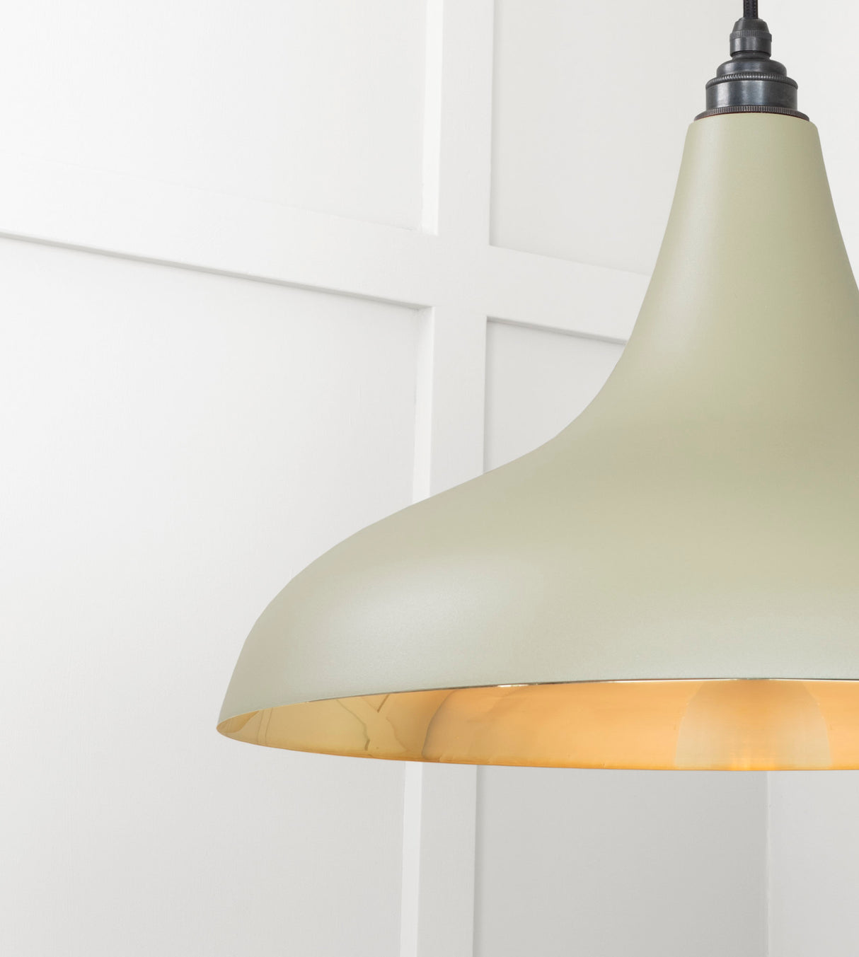 From The Anvil - Smooth Brass Frankley Pendant in Tump | Sku. 49722STU | Trade Door Handles.