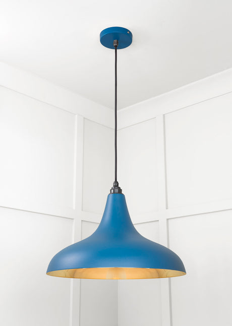 From The Anvil - Smooth Brass Frankley Pendant in Upstream | Sku. 49722SU | Trade Door Handles.