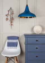 From The Anvil - Smooth Brass Frankley Pendant in Upstream | Sku. 49722SU | Trade Door Handles.