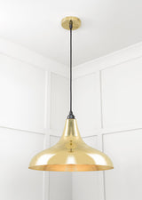 From The Anvil - Smooth Brass Frankley Pendant | Sku. 49722 | Trade Door Handles.