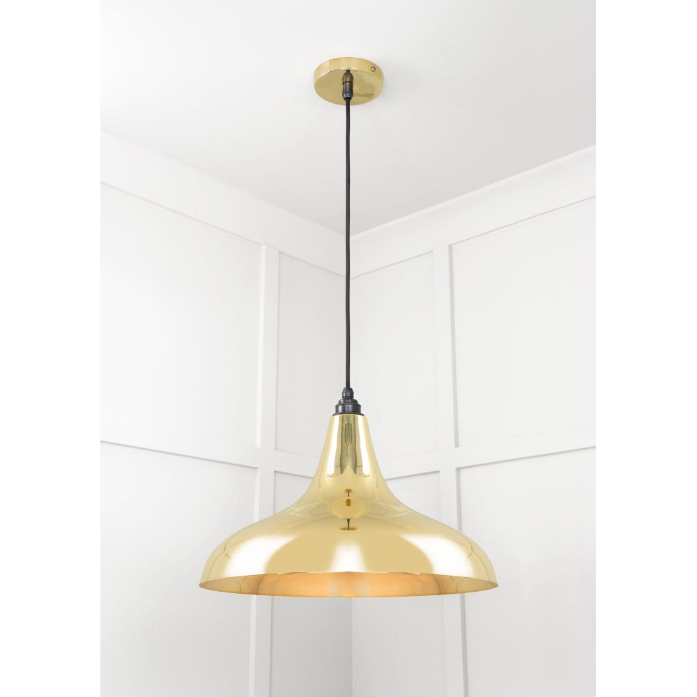 From The Anvil - Smooth Brass Frankley Pendant | Sku. 49722 | Trade Door Handles.