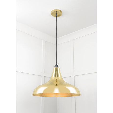 From The Anvil - Smooth Brass Frankley Pendant | Sku. 49722 | Trade Door Handles.