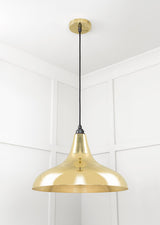 From The Anvil - Smooth Brass Frankley Pendant | Sku. 49722 | Trade Door Handles.